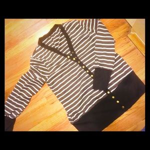 Stripped cardigan